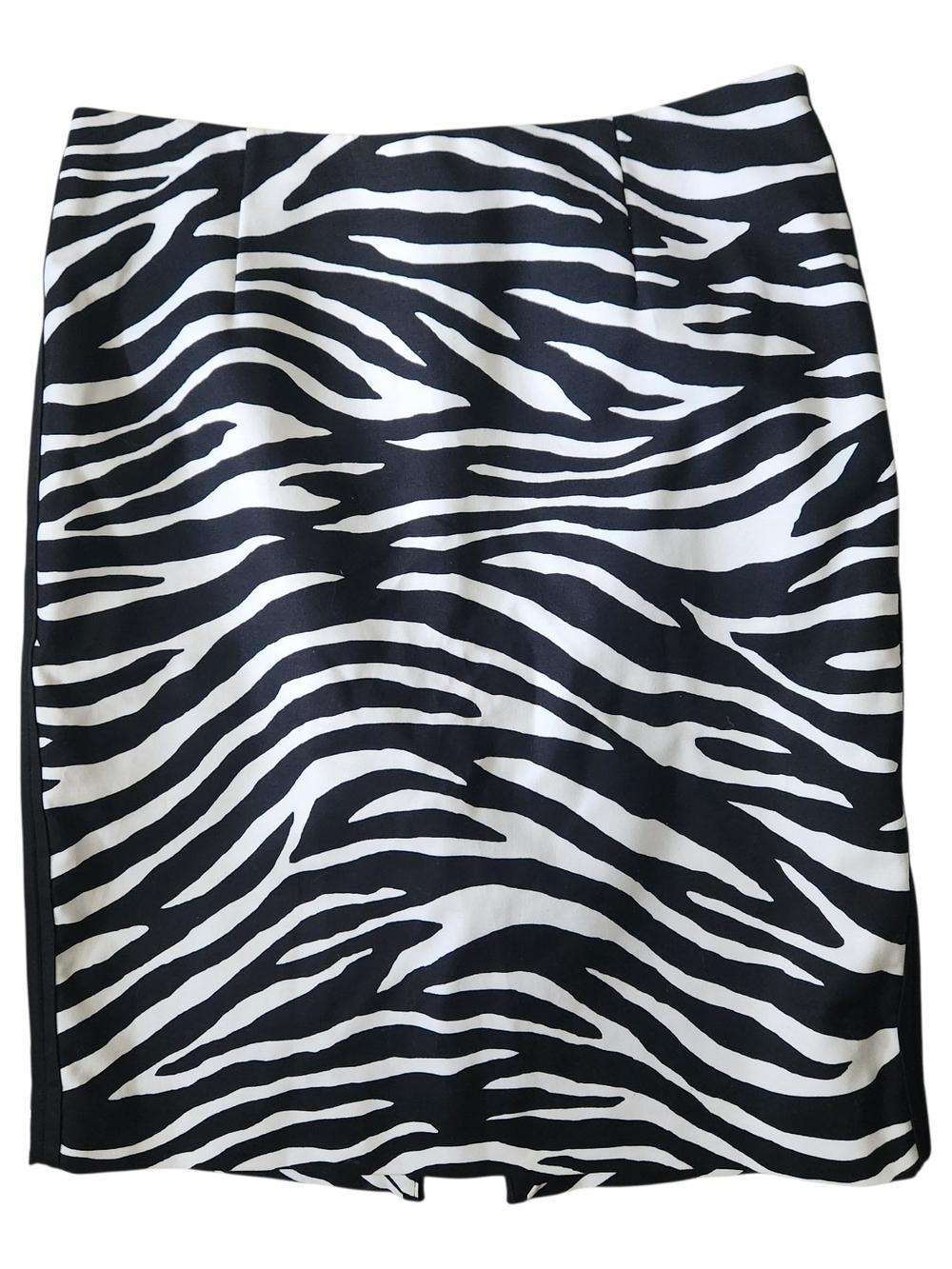 White House Black Market Zebra-Print Pencil Skirt -Size 2